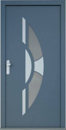 алюмінієві вхідні двері ester ad сіро-сині