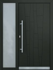 алюмінієві вхідні двері josette ad онікс декор бамбук