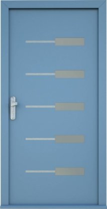 алюмінієві вхідні двер kim ad світло-сині