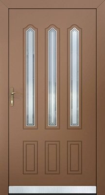 алюмінієві вхідні двері pauline ad коричневі