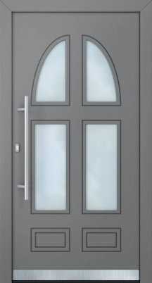 алюмінієві вхідні двері penelope ad темно-сірі