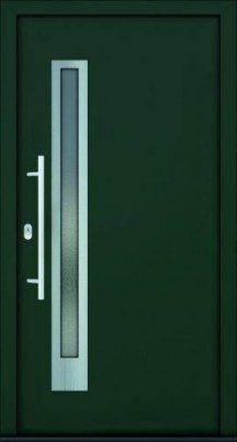 алюмінієві вхідні двері renata as насичено зелені