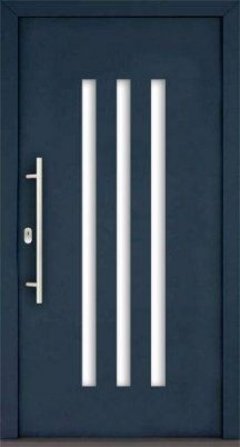 алюмінієві вхідні двері sandra as сині